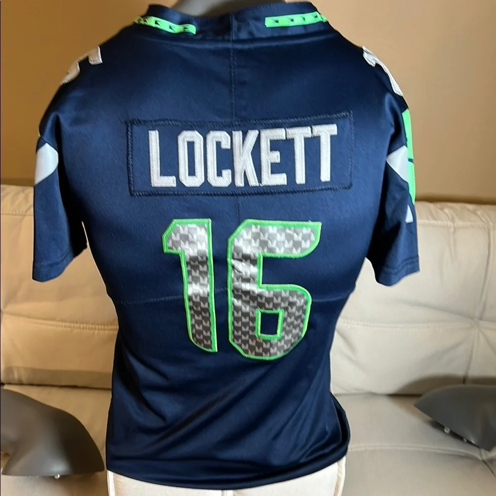 Nike NFL green and blue Seahawks Jersey Size Youth Large - Picture 6 of 13